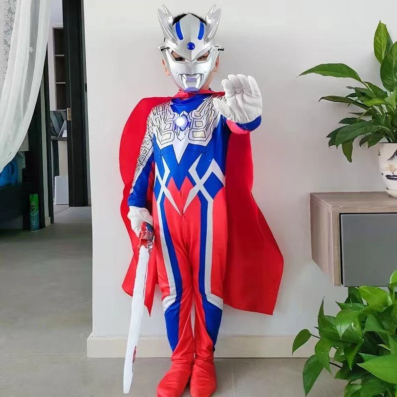 六一儿童节奥特曼套装赛罗迪迦欧布演出舞台表演服儿童连体衣