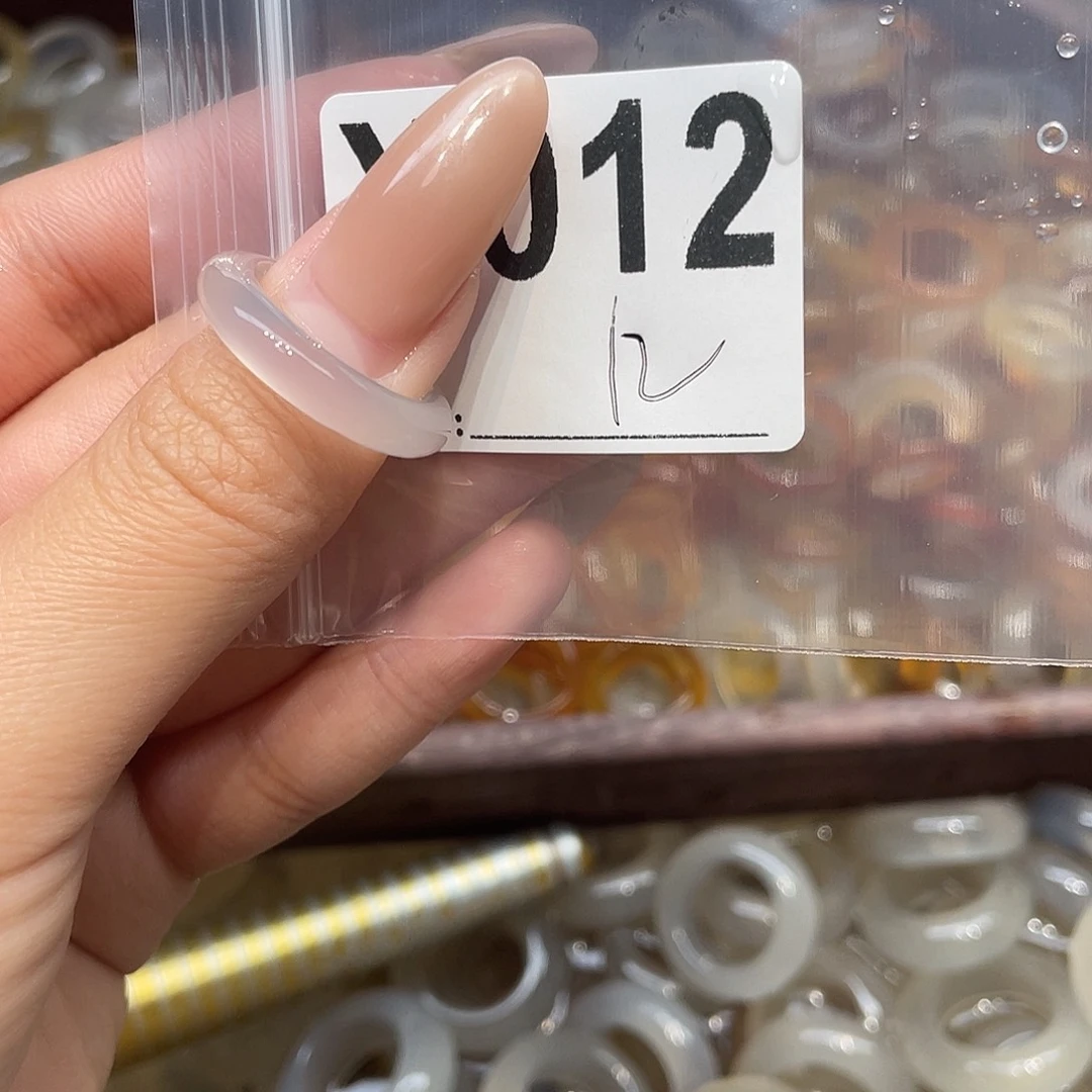 玛瑙/玉髓未镶嵌戒指012