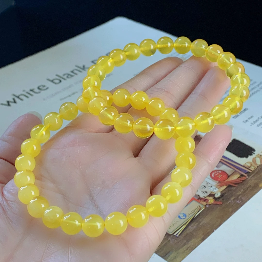 2888/ZY888-958 琥珀时尚百搭圆珠手串8+ /多样性发/一件