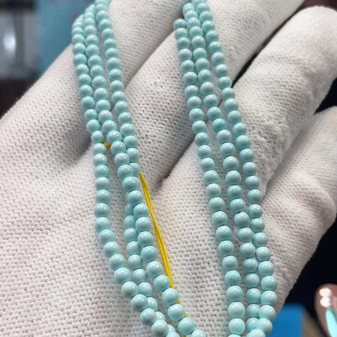 果***妈绿松石18K金镶嵌挂件