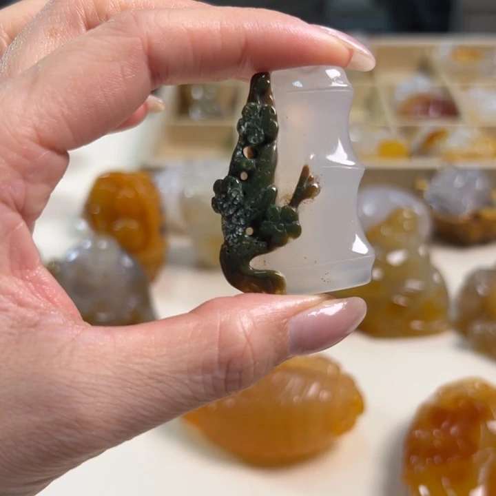 玛瑙/玉髓吊坠(不含链)未镶嵌