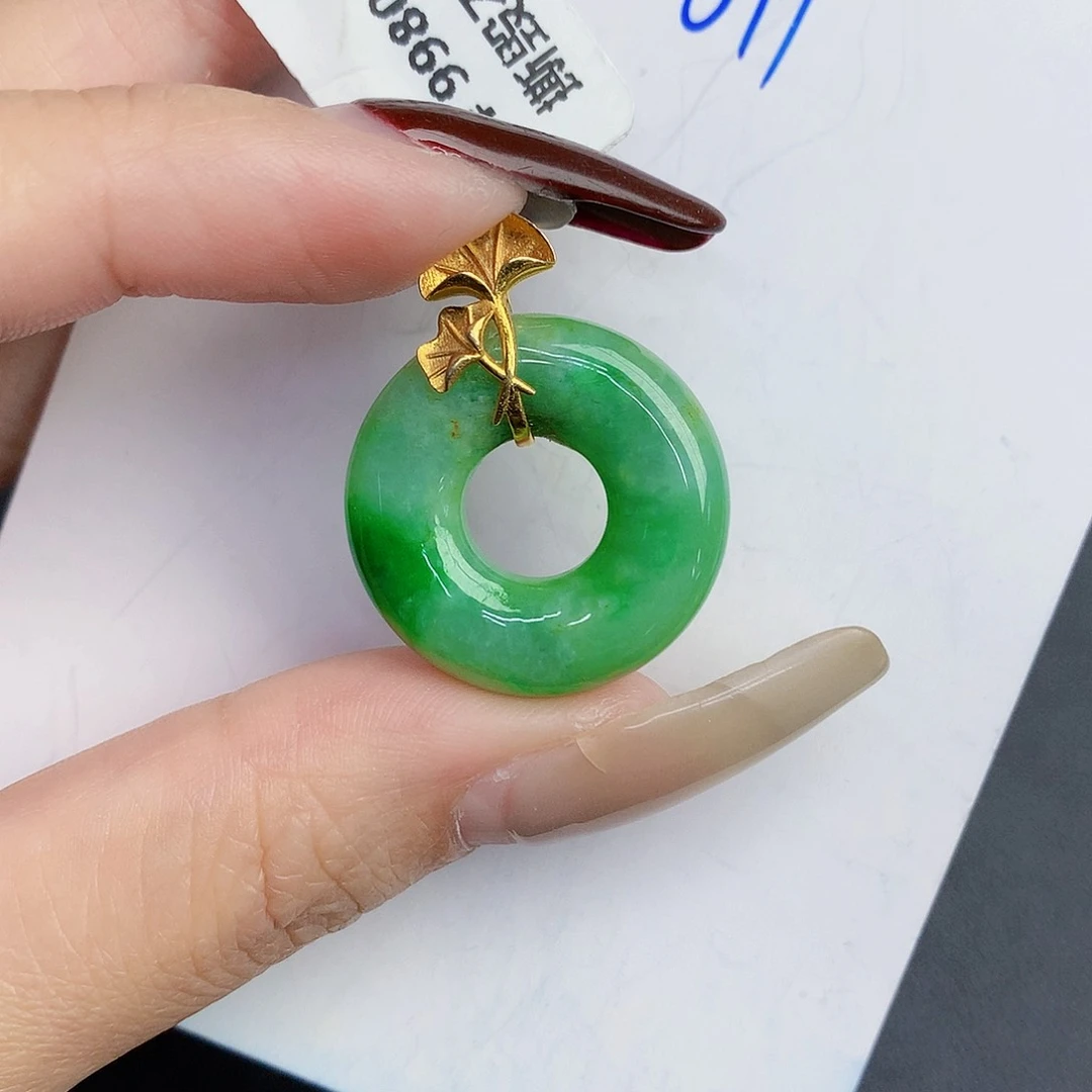 【闪购商品】翡翠颈饰18K金镶嵌000000000