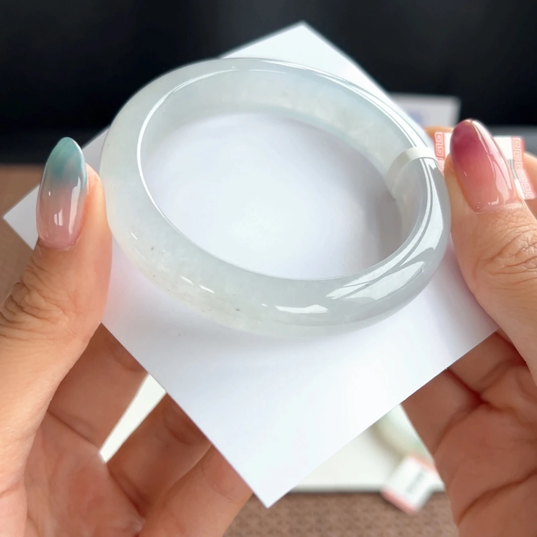 翡翠未镶嵌手镯35号 54.7