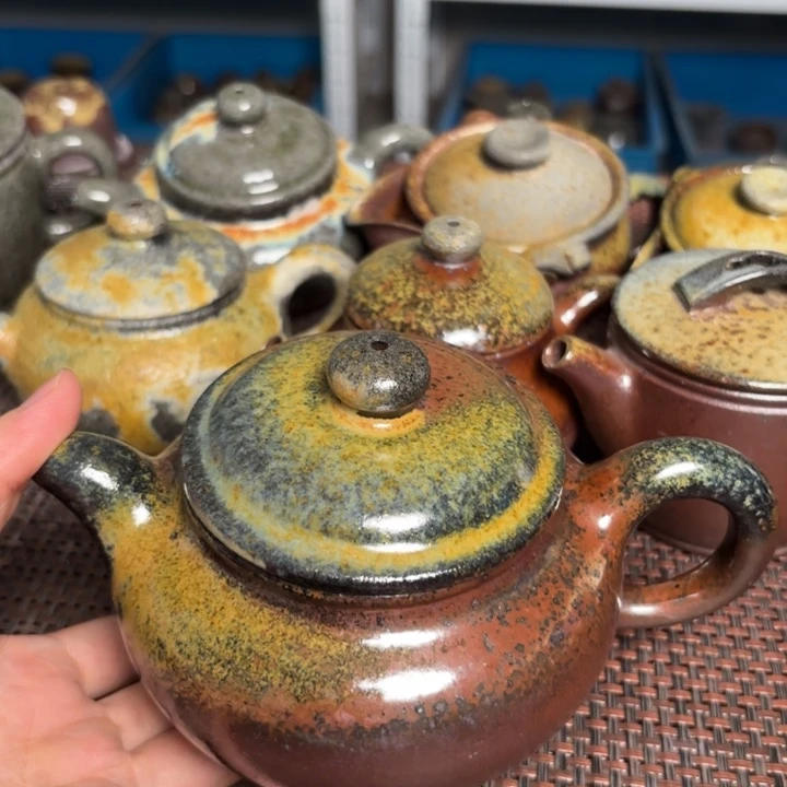 茶杯紫砂金花仿古380