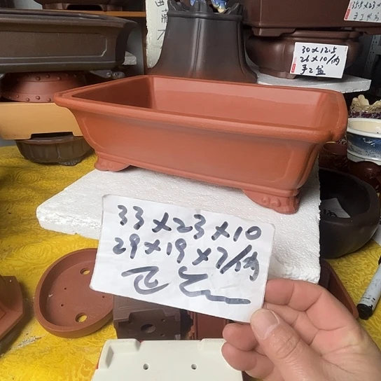 宜兴紫砂花盆一个