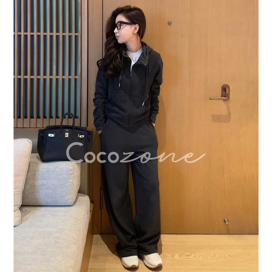 COCO ZONE刘一一“土豆泥套装”莱赛尔混纺质感外套/裤子CD2A1834