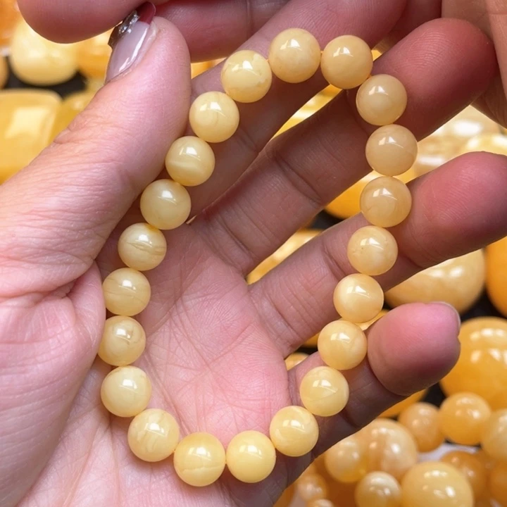 蜜蜡裸石未镶嵌蜜蜡9➕手串