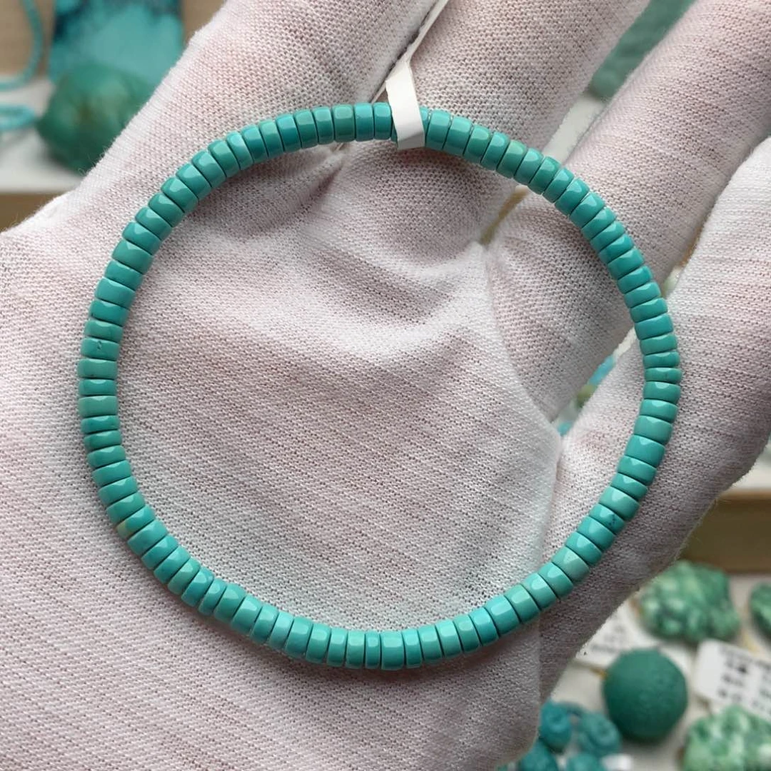 绿松石未镶嵌珠宝奇石4mm