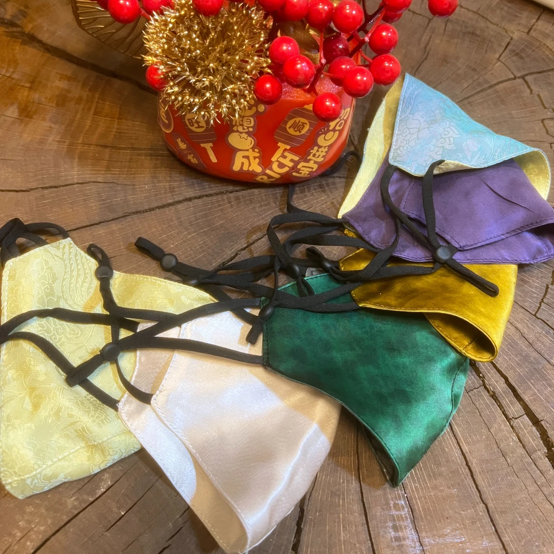 100%满分桑蚕丝双层口罩