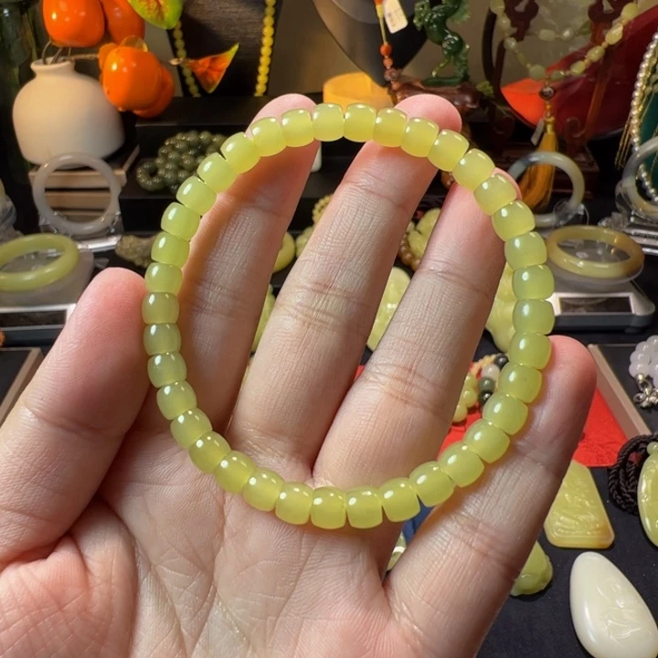 和田玉（黄玉）颈饰未镶嵌梧*