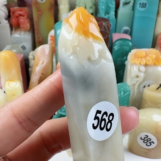 寿山石印石?印石章料…..上油保养