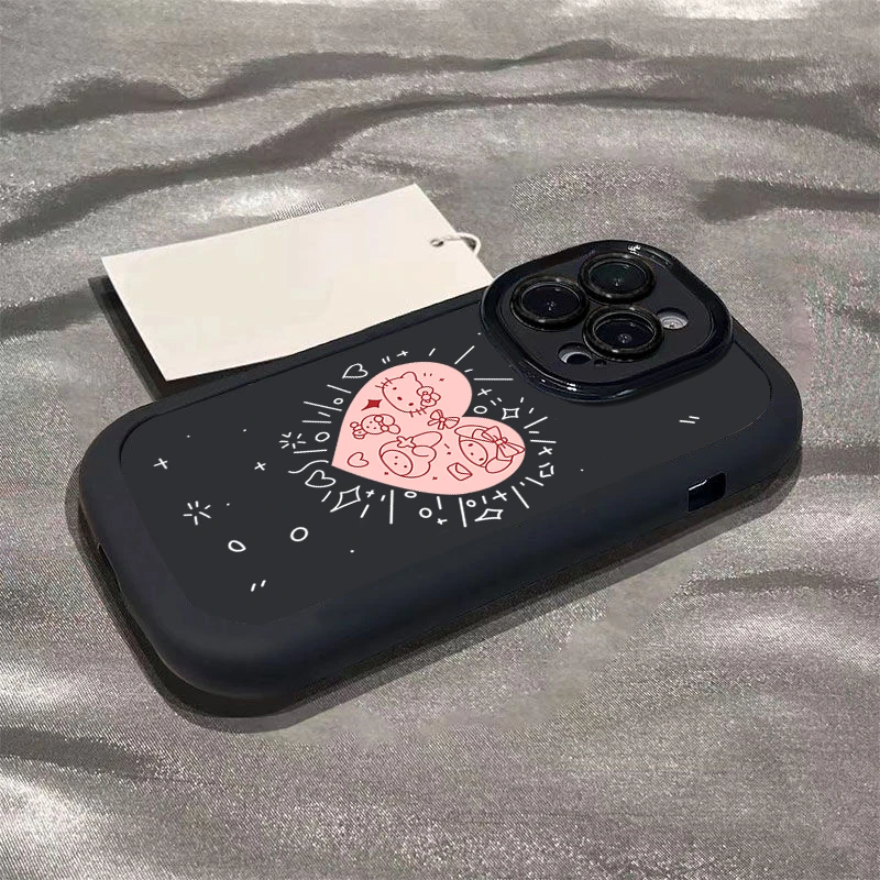 爱心三丽鸥适用iphone16promax苹果15/14手机壳泡芙13p/12/11全包