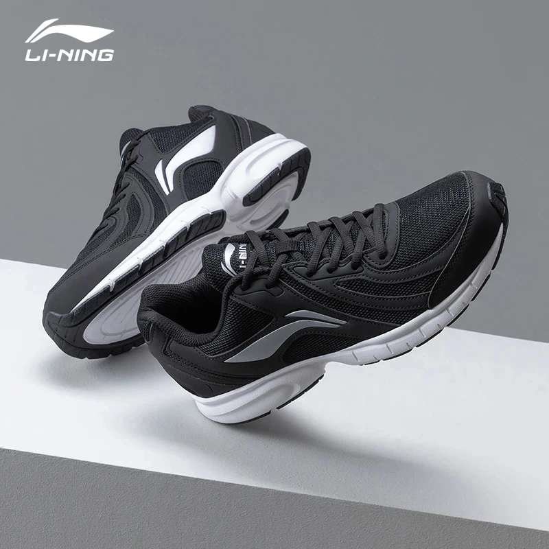 李宁网面运动鞋男鞋男款跑鞋夏季跑步专用轻便透气户外休闲运动鞋