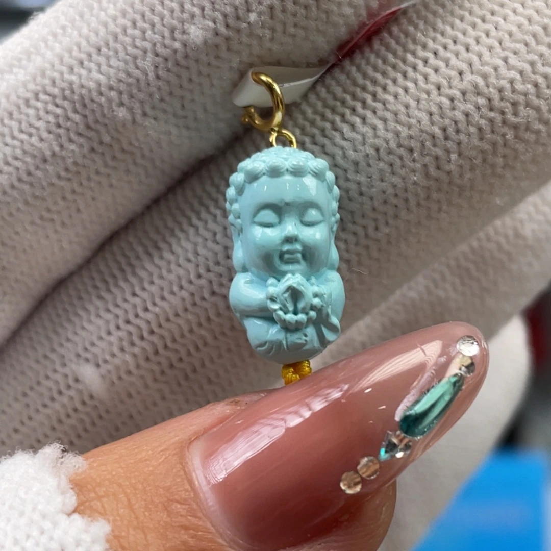 绿松石未镶嵌挂件