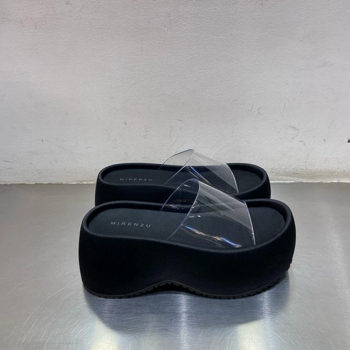 不退换：换季清仓抢购2小时3009-3~厚底增高一字拖女鞋拖鞋新款