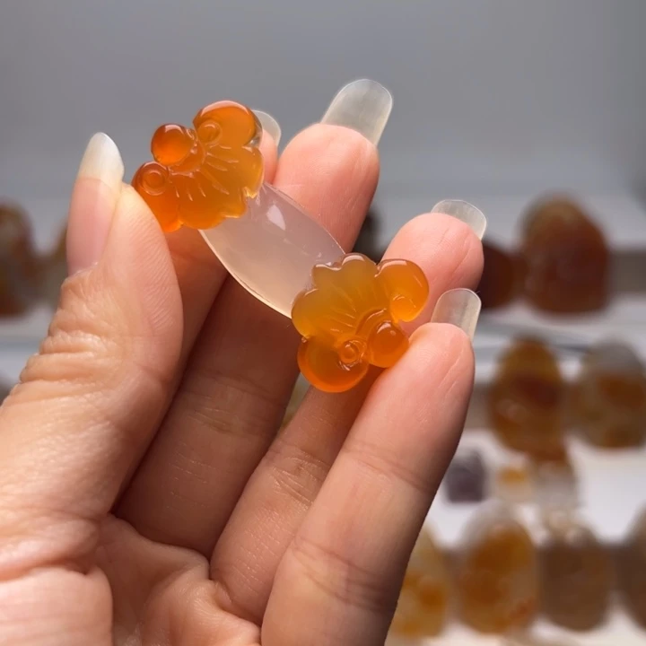 玛瑙/玉髓合金吊坠