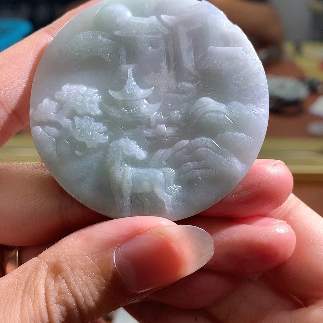 翡翠未镶嵌颈饰翡翠