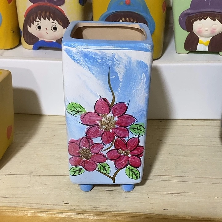 摆件陶盆有孔 微瑕介意勿拍