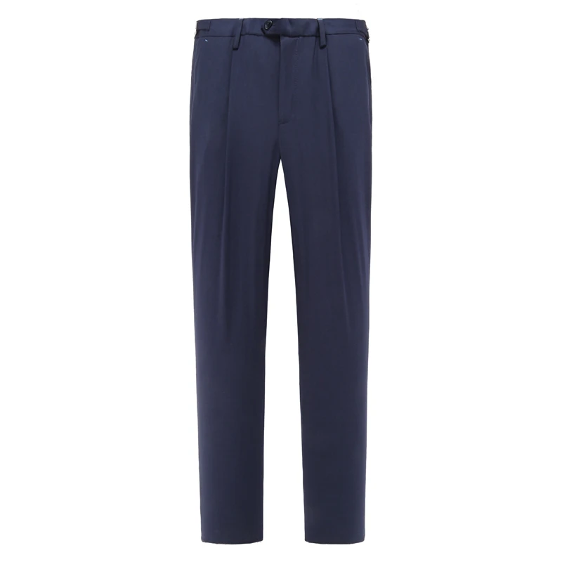 J1519鸟男士春夏薄款休闲裤 中腰修身长裤 有弹力