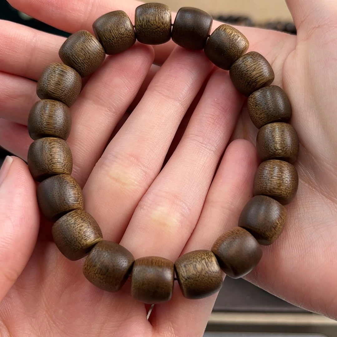 手串沉香10mm海南莺歌绿奇楠沉水级