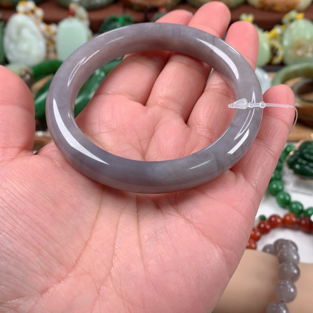 和田玉手镯未镶嵌59_60口径