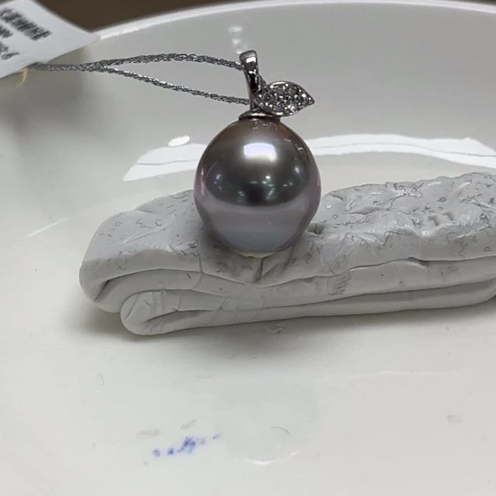 银S925镶嵌吊坠(不含链)海水珍珠11.9mm94号