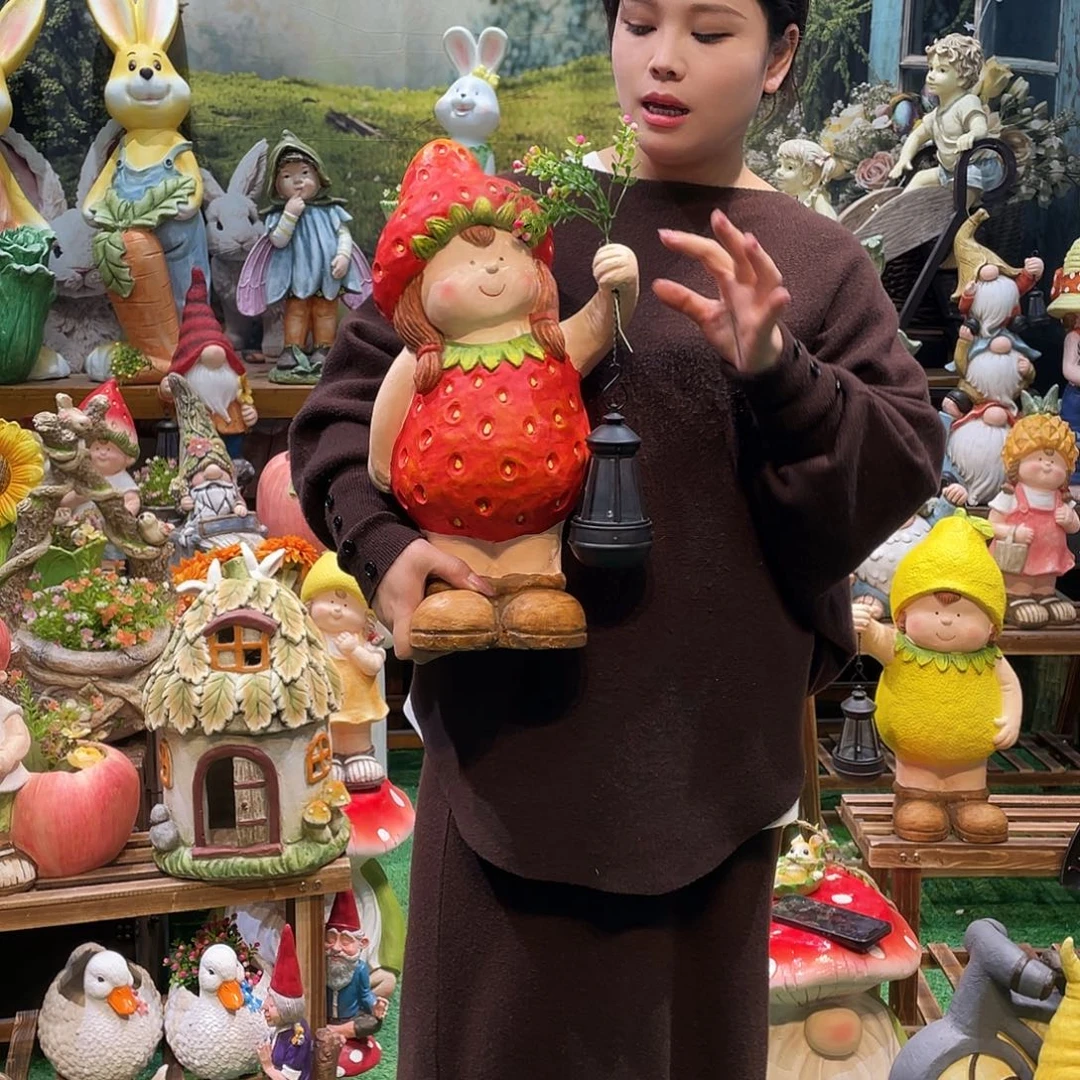 摆件花园摆件红红火火