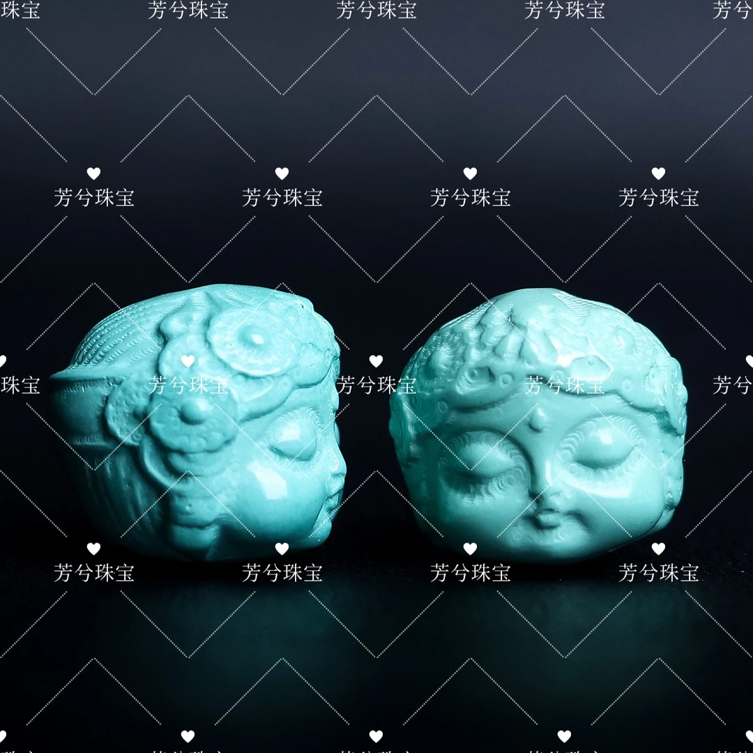 【701】度母文玩配饰 盘玩变色无油无水无扎克里技术双面雕刻