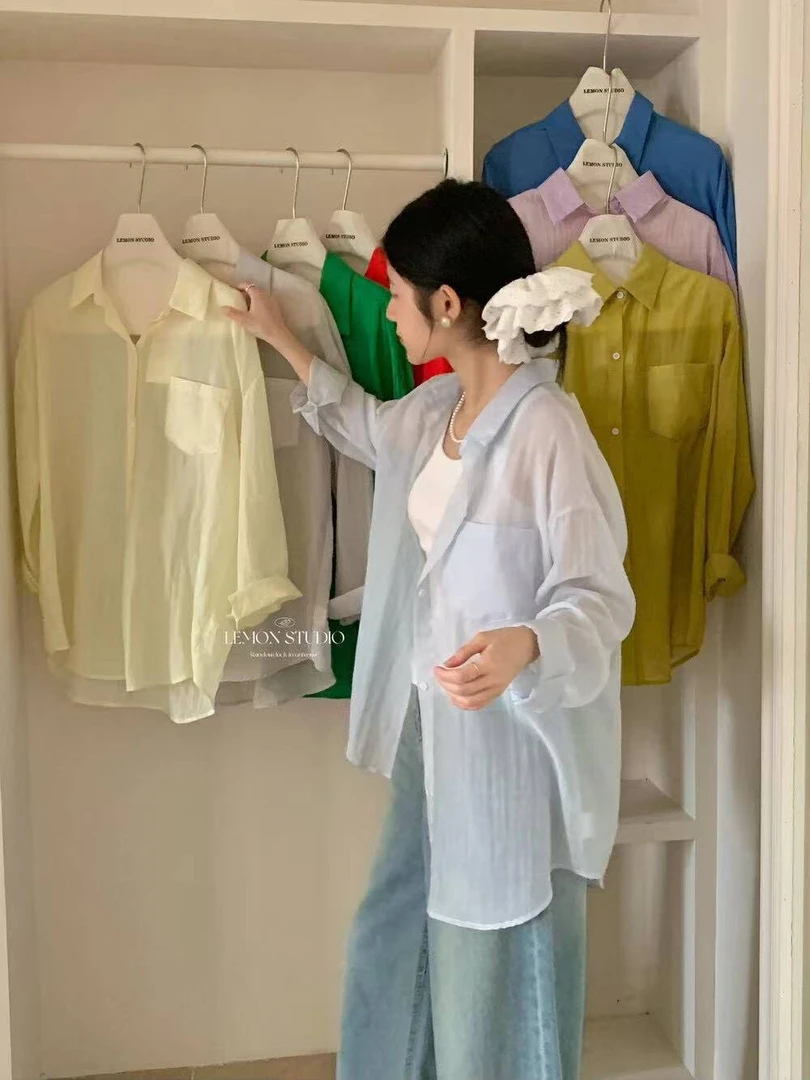 LEMON（9LM936#)穿不腻系列 多色简约薄款单口袋衬衫  9-510
