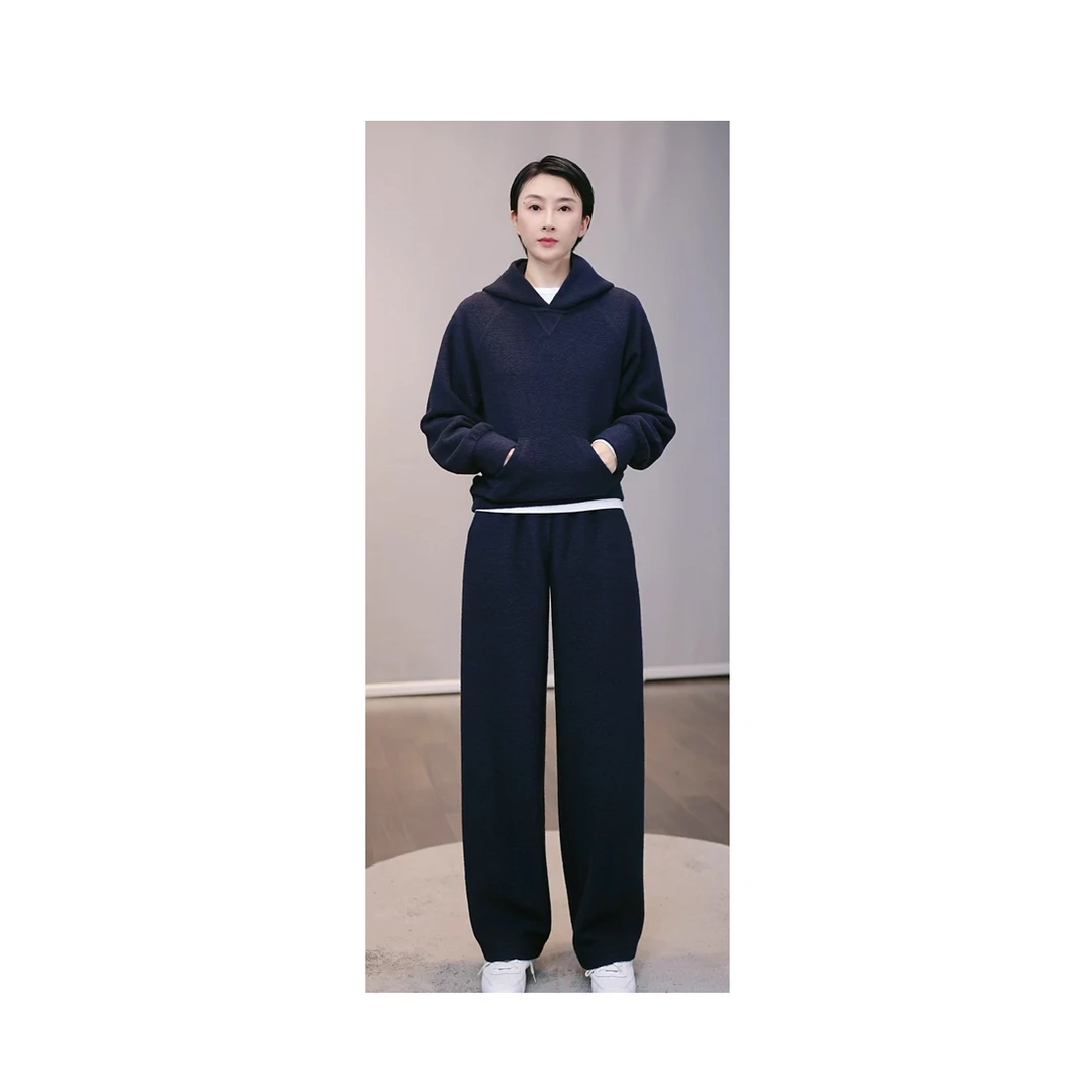 『强缩羊毛.套装』女士高端秋冬新款两件套时尚休闲气质 Z7017