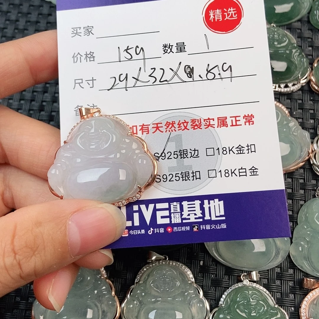 翡翠银S925镶嵌颈饰