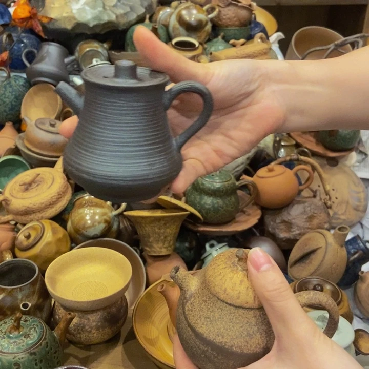 柴烧老岩泥高端茶器