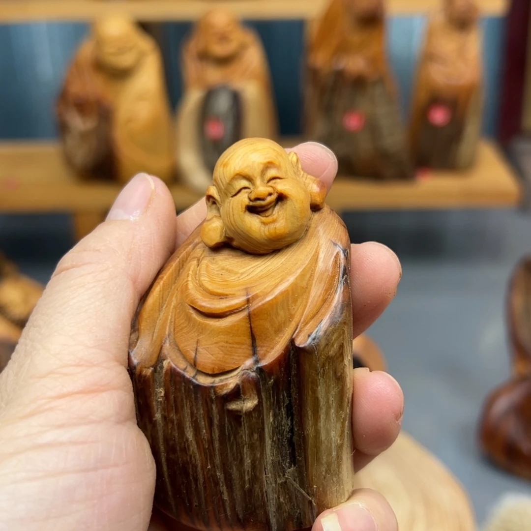 用***9木崖柏木摆件手把件，