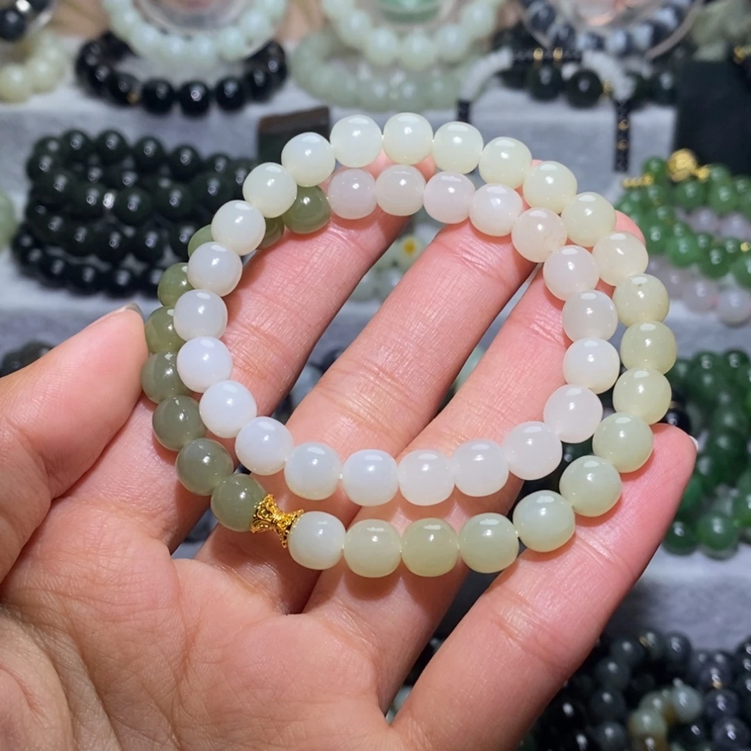 和田玉未镶嵌手链