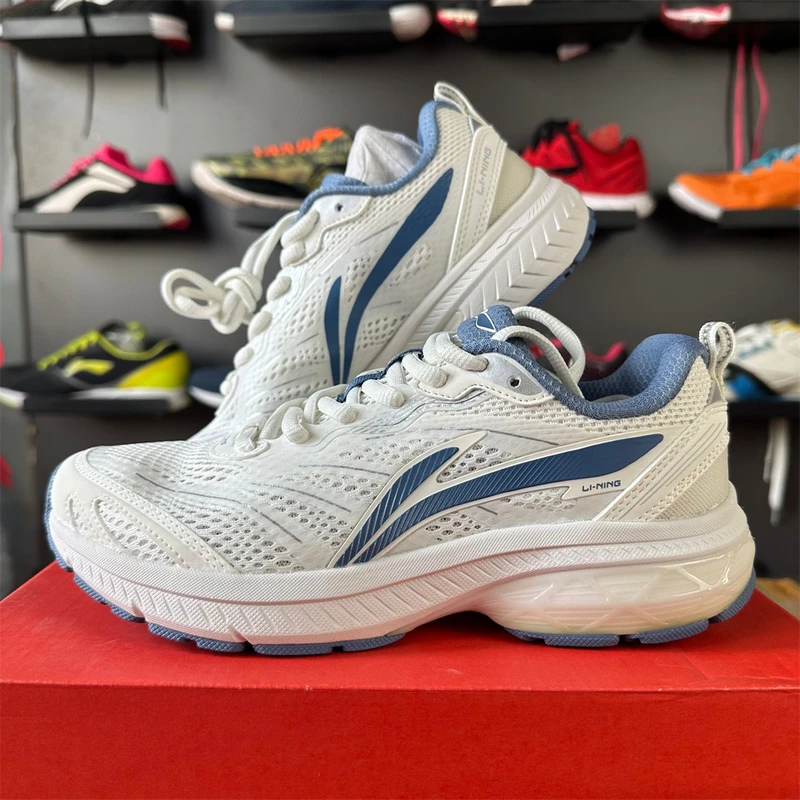 李宁扶摇女款夏季跑步鞋网面减震复古运动鞋透气舒适防滑ARXT014