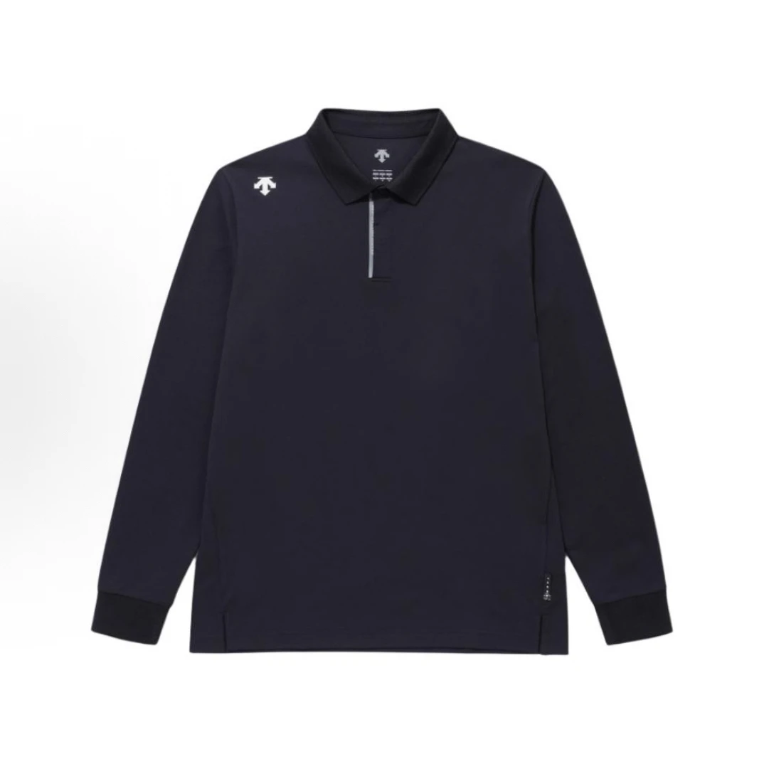 DESCENTE/迪桑特SPUPL81塔夫速干面料秋季休闲运动翻领长袖POLO衫