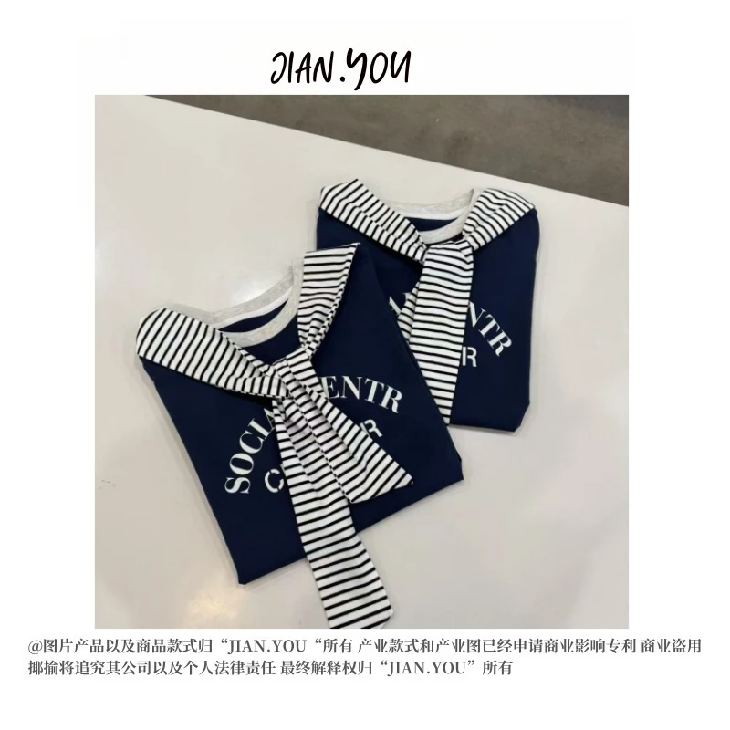 XIAOHANG-「软糯韩系」2025初夏新款时尚韩版宽松休闲T恤LK-A014