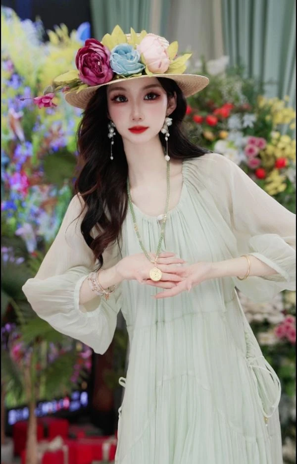 合金项链 时尚轻奢复古古风气质名媛叠戴长链超仙宫廷风251Q210