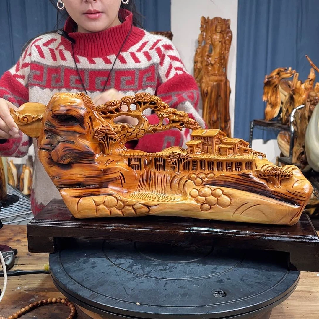 柏木（崖柏）山水倒流香送两盒香