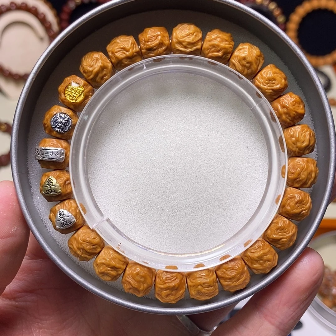 手串猴头核桃全品五标款龙蛇之变 尺寸10左右 馒头料