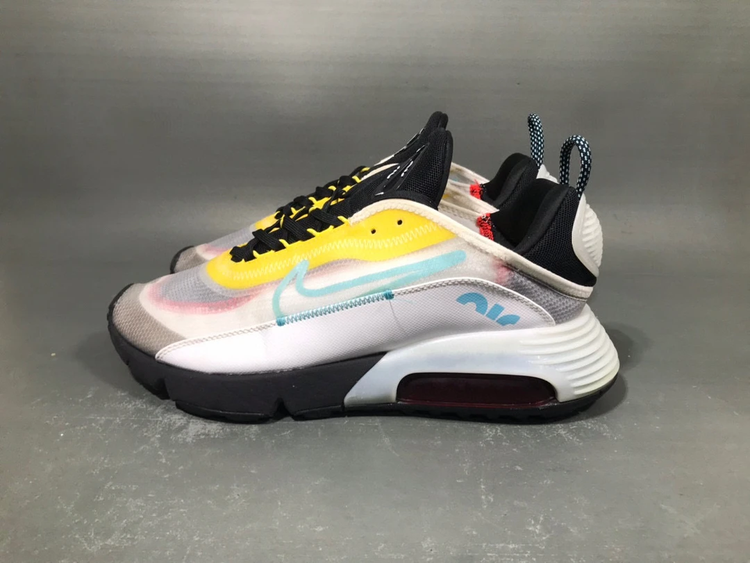 43码 耐克 Air Max 2090 白蓝黄运动鞋跑步鞋/9新无原盒