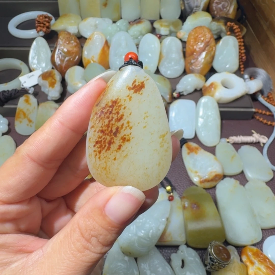 和田玉未镶嵌吊坠(不含链)