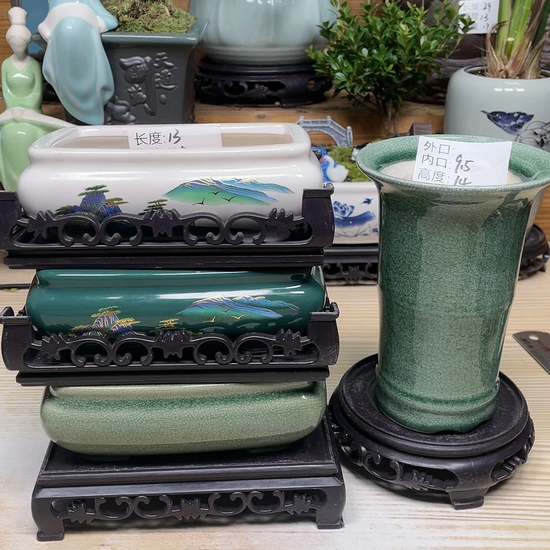 紫砂花盆陶瓷艺术艺术花盆