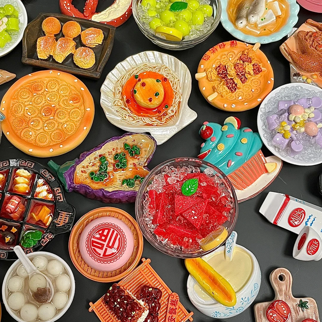 【贴贴对对碰】新款-磁吸食玩冰箱贴