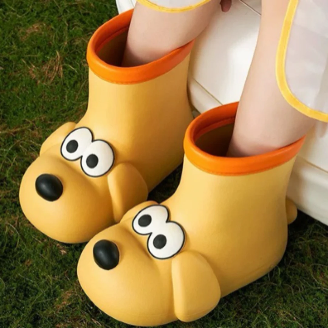 幸福玛丽防滑防水轻量化设计男女童宝宝雨鞋