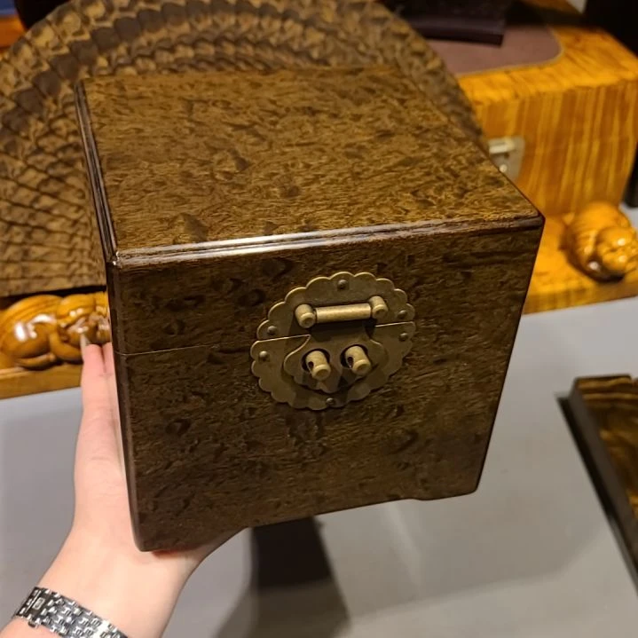 哦***哦金丝楠小叶桢楠金丝楠木盒子15-15-14