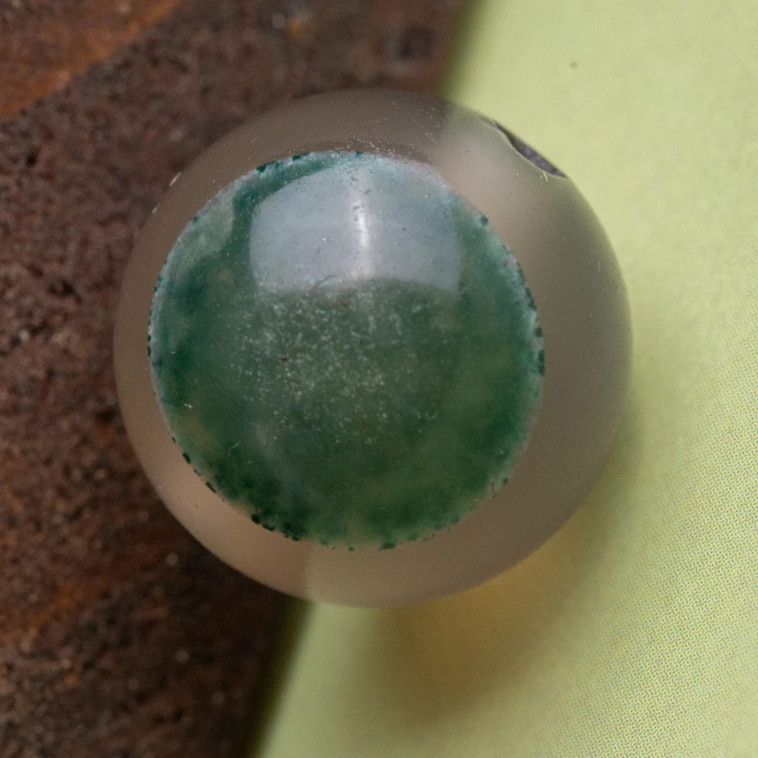 惊！千里挑一天然复古绿眼聚宝盆玛瑙珠文玩配饰单颗 多样性发其一