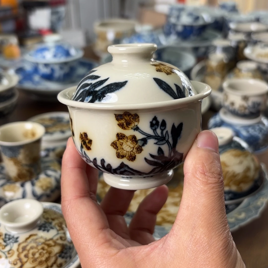 陶摆件景德镇手绘茶器