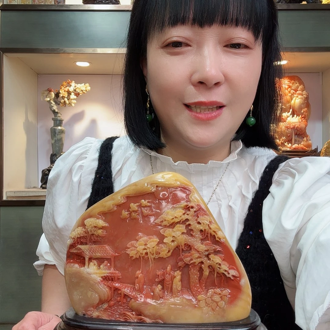 寿山石A****B昌化田黄摆件