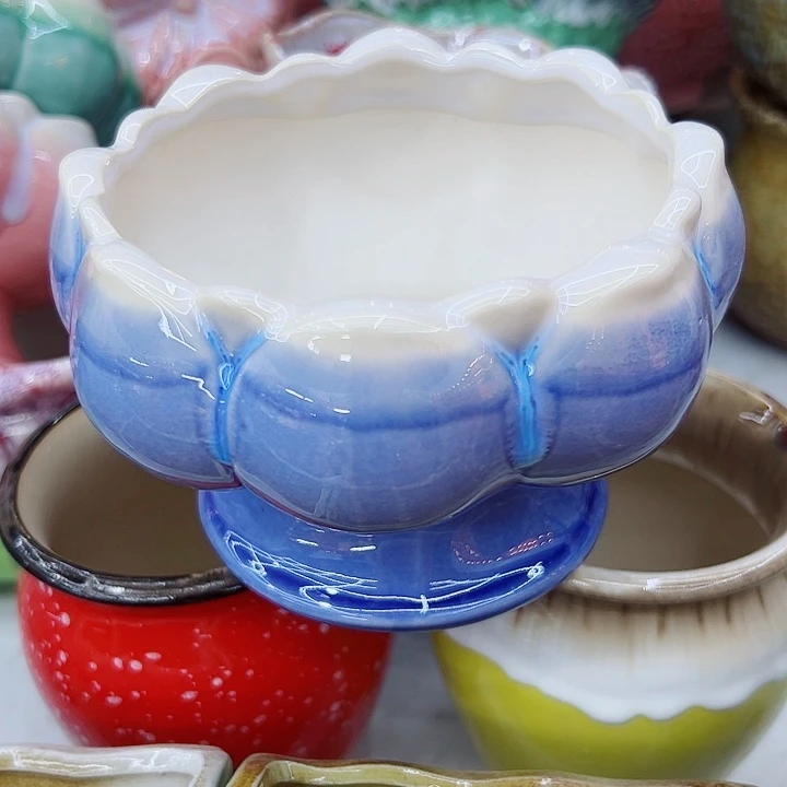 有孔，满10元发货多肉陶瓷花盆